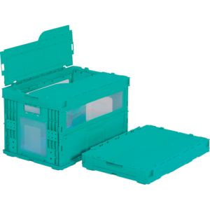 サンコー サンコー 55917000GRKAMTM フタ一体型折りたたみコンテナー 559170 マドコン HBC-51B-B メーカー直送 代引 北海道沖縄離島不可