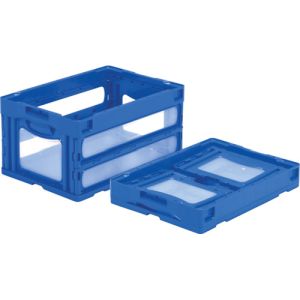 サンコー 三甲 サンコー SKO-O-40B-BL 折りたたみコンテナー 559040 マドコン O-40B ブルー メーカー直送 代引不可 北海道沖縄離島不可