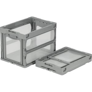 サンコー 三甲 サンコー SKO-O-60B-GLL 折りたたみコンテナー 559240 マドコン O-60B ライトグレー メーカー直送 代引不可 北海道沖縄離島不可