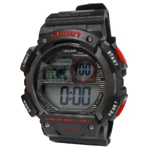 クレファ― CREPHA クレファ― テルバ デジタルウオッチ ストップウォッチ機能付き レッド TE-D282-RD