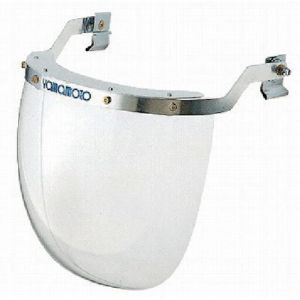 山本光学 YAMAMOTO 山本光学 YF-300 防災面 ヘルメット取付タイプ 透明