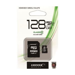 ハイディスク HI DISC ハイディスク マイクロSDXC 128GB HDMCSDX128GCL10UIJP3 CLASS10 UHS-1対応 microSD 磁気研究所
