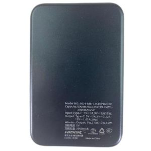  ハイディスク HI DISC HI DISC HD4-MBFT3C05PD20BK 3C認証対応モバイルバッテリー PD20W対応 5000mAh