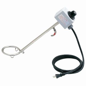 フジマック FUJIMAC 投げ込みヒーター 温度調整 サーモスタット付 1KW 370mm SH-1000S