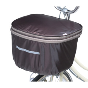 川住製作所 Keia 川住製作所 KW-785BR 2段式 大型 自転車前カゴカバー こげ茶