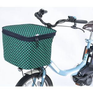 川住製作所 Keia 川住製作所 2段式 前カゴカバー 市松模様 NET-101H Keia