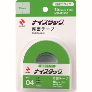 ニチバン NICHIBAN ニチバン NW-U15SF 両面テープ ナイスタック 超強力タイプ 15mmX1.2m 10個 メーカー直送 代引不可 北海道沖縄離島不可