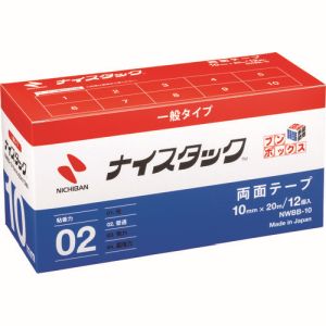 ニチバン NICHIBAN ニチバン NWBB-10 両面テープ ナイスタック 10mmX20m 12個入