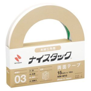 ニチバン NICHIBAN ニチバン NW-M15 両面テープ ナイスタック 木材工作用強力タイプ 15mmx18m