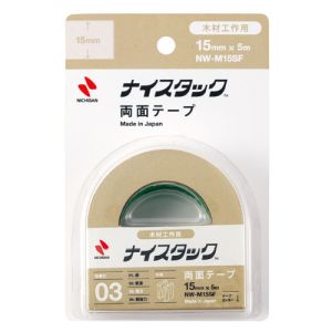 ニチバン NICHIBAN ニチバン NW-M15SF 両面テープ ナイスタック 木材工作用強力タイプ 15mmx5m