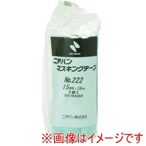 ニチバン NICHIBAN ニチバン 222 マスキングテープ 15ミリ 80
