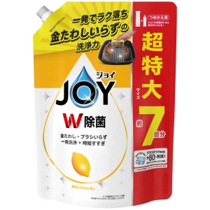 P&G P&G JOY ジョイ W除菌 食器用洗剤 レモン つめかえ用 超特大サイズ 930mL