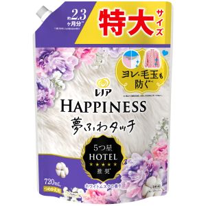 P&Gジャパン P&Gジャパン レノア ハピネス 夢ふわタッチ 柔軟剤 ホワイトムスク つめかえ 特大 720mL