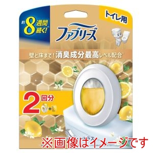 P&G P&G ファブリーズ トイレ用 消臭剤 プレミアムシリーズ 消臭成分最高レベル フレッシュシトラス 本体 つめかえ1個パック