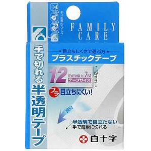 白十字 白十字 ファミリーケア FC プラスチックテープ 12mmX7m