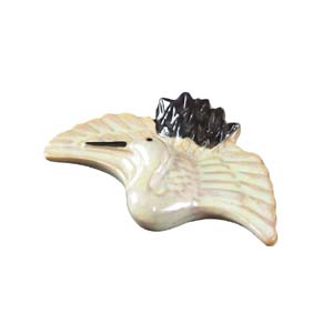 ヤマコー 用美 YAMACO ヤマコー 陶器 鶴型 箸置 08866 用美