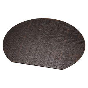 ヤマコー 用美 YAMACO ヤマコー 本漆荒肌多目的トレイ 半月 36.2×33.2×H0.7cm 15527 用美