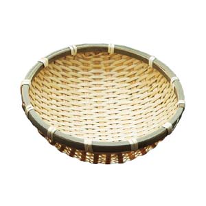 ヤマコー 用美 YAMACO ヤマコー おわん型 竹ザル 白 15cm 22541 用美