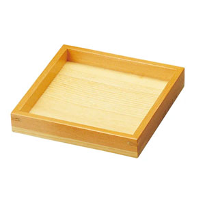 ヤマコー 用美 YAMACO ヤマコー 木和美 正角トレイ 小 12.3×12.3×H2.1cm 27066 用美