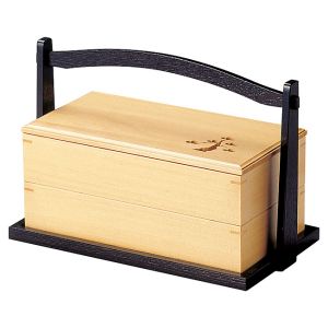 ヤマコー 用美 YAMACO ヤマコー 黒塗り手提付松風弁当 27144 用美