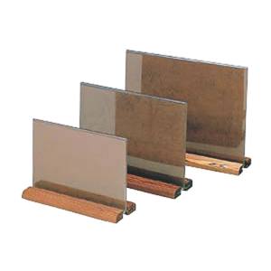 ヤマコー 用美 YAMACO ヤマコー 和風メニュー立 焼杉足 中 48207 用美