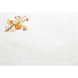 ヤマコー 用美 YAMACO ヤマコー 尺5 雲竜和紙 懐石まっと 四季 ざくろ 100枚入 65032 用美
