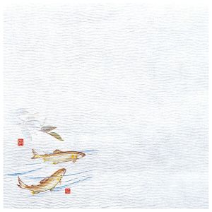 ヤマコー 用美 YAMACO ヤマコー 5寸グルメ敷紙 鮎 100枚入 65124 用美