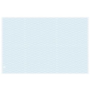 ヤマコー 用美 YAMACO ヤマコー 尺3 奉書和紙 懐石まっと 彩り小紋 水色 100枚入 66776 用美