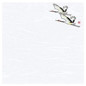 ヤマコー 用美 YAMACO ヤマコー 4寸 四季彩雲竜敷紙 鶴 100枚入 68833 用美