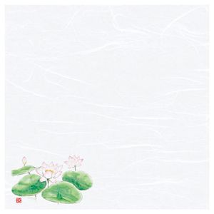 ヤマコー 用美 YAMACO ヤマコー 4寸 四季彩雲竜敷紙 はす 100枚入 68835 用美