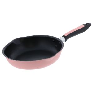 ベストコ BESTOCO ベストコ フライパン 24cm ピンク 軽わざパン ふっ素樹脂加工 IH ガス火 オール熱源対応 両口 NQ-0092 カリーノ