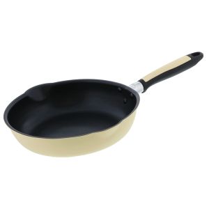ベストコ BESTOCO ベストコ フライパン 26cm クリーム 軽わざパン ふっ素樹脂加工 IH ガス火 オール熱源対応 両口 NQ-0096 カリーノ