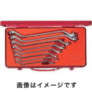 KTC 京都機械工具 KTC M258 45°ロングめがねレンチセット 8本組
