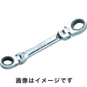 KTC 京都機械工具 KTC MR1S-1618F ショートラチェットめがねレンチ 両頭首振りタイプ 16×18mm