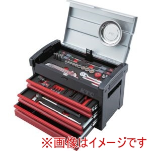KTC 京都機械工具 KTC SK3661E 工具セット チェストタイプ [66点] メーカー直送 代引不可 北海道沖縄離島不可