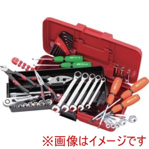 KTC 京都機械工具 KTC SK3402PS 工具セット 片開きプラハードケースタイプ [40点]