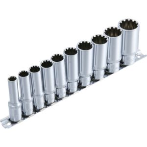 スエカゲツール SUEKAGETOOL  スエカゲツール SS3810DH 3/8DR 10PC スプラインディープソケットハンガーセット