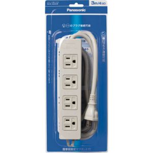 パナソニック Panasonic パナソニック WCH2314HP OAタップ 接地15A形 4コ口 1mコード付 Panasonic