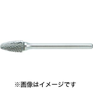 トラスコ TRUSCO トラスコ TB3B064S 超硬バー 砲弾型 Φ6.4×刃長13×軸3 シングルカット TRUSCO