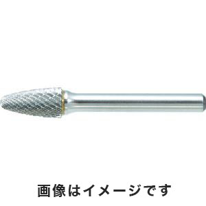 トラスコ TRUSCO トラスコ TB3C095S 超硬バー 砲弾型 Φ9.5×刃長19×軸6 シングルカット TRUSCO