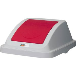 トラスコ TRUSCO トラスコ 分別ペール45型用プッシュフタ 赤 1個 TBP-45SPU R
