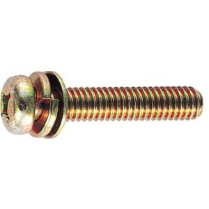 トラスコ TRUSCO トラスコ ナベ頭組込ネジ クロメートP-4 サイズM3×12 160本入 1PK B51-0312