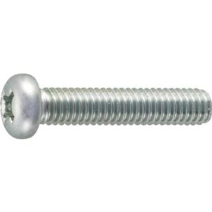 トラスコ TRUSCO トラスコ ナべ頭小ネジ 三価 白 全ネジ M6×25 36本入 1PK B701-0625