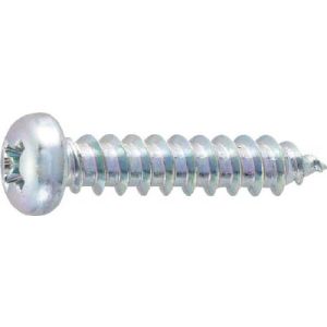 トラスコ TRUSCO トラスコ ナベ頭タッピングねじ 三価白 M6×45 15本入 1PK B707-0645