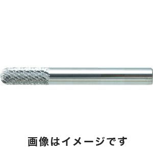 トラスコ TRUSCO トラスコ TB2C127 超硬バー 先丸円筒型 Φ12.7×刃長25×軸6 ダブルカット TRUSCO
