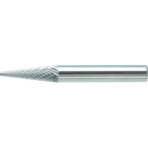 トラスコ TRUSCO トラスコ TB5C060 超硬バー テーパー型 Φ6(14°)×刃長19×軸6 ダブルカット TRUSCO