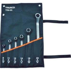 トラスコ中山 TRUSCO トラスコ TRM-6S 45°両口めがねレンチセット 6本組 TRUSCO