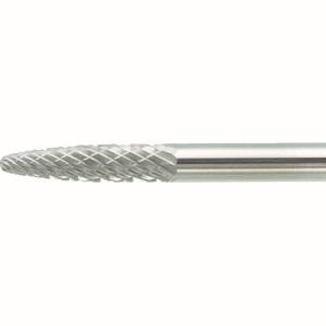 トラスコ TRUSCO トラスコ TB3A030L75 超硬バー 砲弾型 Φ3×刃長12.7×軸3 ロング ダブルカット TRUSCO