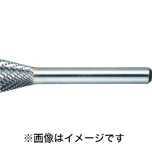 トラスコ TRUSCO トラスコ TB52C127S 超硬バー 逆テーパー型 Φ12.7×刃長12.7×軸6 シングル TRUSCO
