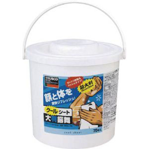 トラスコ TRUSCO トラスコ TBSU-70 クールボディシート 大判振舞 本体70枚 TRUSCO